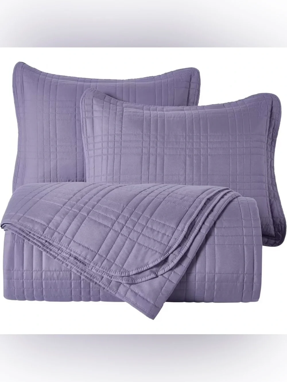 Lavender Queen 3 piece Quilt Set